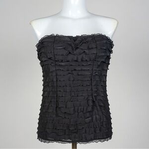 Charlotte Russe Black Strapless Top